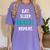 Eat Sleep Math Repeat Math Teacher Men Women Girls Kids Women's Comfort Colors T-Shirt Violet