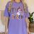 Fall Holiday Themed Thanksgiving Halloween Teacher Trick Or Women's Comfort Colors T-Shirt Violet