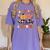 Fall In Love With Learning Teacher Retro Thanksgiving Women's Comfort Colors T-Shirt Violet Fall In Love With Learning Teacher Retro Thanksgiving Women's Comfort Colors T-Shirt Violet