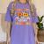 Fall In Love With Learning Fall Teacher Thanksgiving Retro Women's Comfort Colors T-Shirt Violet