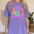Are You Fall-O-Ween Directions Teacher Ghost Halloween Women's Comfort Colors T-Shirt Violet