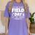 Field Day Second 2nd Grade Orange 2025 Boy Girl Teacher Women's Comfort Colors T-Shirt Violet