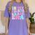 In My Fourth Grade Era Girl Back To School 4th Grade Teacher Women's Comfort Colors T-Shirt Violet