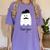 French Teacher Halloween Bonjour Ghost Women's Comfort Colors T-Shirt Violet French Teacher Halloween Bonjour Ghost Women's Comfort Colors T-Shirt Violet