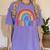 Fri-Yay Friyay Rainbow Colors Teacher Childrens Fun Designs Women's Comfort Colors T-Shirt Violet Fri-Yay Friyay Rainbow Colors Teacher Childrens Fun Designs Women's Comfort Colors T-Shirt Violet