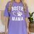 Fun Bostie Mama Dog Lover Apparel Boston Terrier Mom Women's Comfort Colors T-Shirt Violet