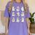 Ghost Reading Books Spooky Librarian Teacher Women Women's Comfort Colors T-Shirt Violet Ghost Reading Books Spooky Librarian Teacher Women Women's Comfort Colors T-Shirt Violet