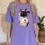 Girls I Heart Mom Love Mama Boston Terrier Dog Lover Women's Comfort Colors T-Shirt Violet