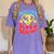 Grade 3 Super Squad Superhero Teacher Team Men Women Girls Kids Women's Comfort Colors T-Shirt Violet