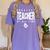 Greatest Teacher Of All Time Teachers Day 1 Teacher Goat Women's Comfort Colors T-Shirt Violet Greatest Teacher Of All Time Teachers Day 1 Teacher Goat Women's Comfort Colors T-Shirt Violet
