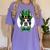 Green Boston Terrier Shamrock St Patricks Day Boston Terrier Women's Comfort Colors T-Shirt Violet