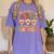Groovy Thanksgiving With My Gnomie Women Teacher Fall Gnome Women's Comfort Colors T-Shirt Violet Groovy Thanksgiving With My Gnomie Women Teacher Fall Gnome Women's Comfort Colors T-Shirt Violet