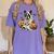 Halloween Boston Terrier Ghost Women's Comfort Colors T-Shirt Violet