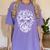 Halloween Costume Skull Boston Terrier Dog Lover Women's Comfort Colors T-Shirt Violet