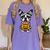 Halloween Dog Boston Terrier Mummy Costume Men Women Kids Women's Comfort Colors T-Shirt Violet
