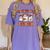Halloween Teacher Ghosts Trick Or Teach Retro Costume Women Women's Comfort Colors T-Shirt Violet Halloween Teacher Ghosts Trick Or Teach Retro Costume Women Women's Comfort Colors T-Shirt Violet