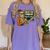 Halloween Teacher Six Seven Meme 6 7 Skeleton Spooky Costume Women's Comfort Colors T-Shirt Violet