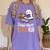 Halloween Teacher Women Cute Reading Ghost Read More Books Women's Comfort Colors T-Shirt Violet
