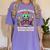 Halloween Teacher Zombie Reading Is Good For Brains Women's Comfort Colors T-Shirt Violet
