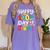 Happy 100th Day Of School 100 Days Of School Teacher Student Women's Comfort Colors T-Shirt Violet Happy 100th Day Of School 100 Days Of School Teacher Student Women's Comfort Colors T-Shirt Violet