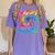 Happy 100th Day Of School Teacher Student 100 Days Tie Dye Men Women Kids Women's Comfort Colors T-Shirt Violet