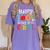 Happy 100th Day Of School Teachers 100 Days Of School Kids Women's Comfort Colors T-Shirt Violet