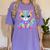 Happy Dot Day Colorful Polka Dot Cat Kitten Teachers Kids Women's Comfort Colors T-Shirt Violet