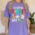 Happy First Day Of School Teacher Back To School Student Women's Comfort Colors T-Shirt Violet Happy First Day Of School Teacher Back To School Student Women's Comfort Colors T-Shirt Violet