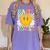 Happy Fri-Yay Teacher Friday Weekend School Women's Comfort Colors T-Shirt Violet