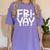 Happy Friyay Teacher Shirt Cute Teacher Fashion Fri-Yay Women's Comfort Colors T-Shirt Violet