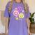 Happy To See Your Face Teacher Flower Back To School Women's Comfort Colors T-Shirt Violet