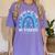 Happy Teacher I Wear Blue For My Students Autism Awareness Women's Comfort Colors T-Shirt Violet Happy Teacher I Wear Blue For My Students Autism Awareness Women's Comfort Colors T-Shirt Violet