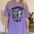 Haunted 67 Skeleton Math Teacher Halloween Costume Math Pun Women's Comfort Colors T-Shirt Violet
