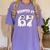 Haunted By 67 Teacher Halloween 6 7 Shirt Women's Comfort Colors T-Shirt Violet