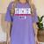 Humor Teacher Empty Battery Power Men Women Women's Comfort Colors T-Shirt Violet Humor Teacher Empty Battery Power Men Women Women's Comfort Colors T-Shirt Violet