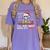 I'Ll Just Wait Until It's Quiet Skeleton Teacher Christmas Women's Comfort Colors T-Shirt Violet