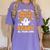 I'm A Math Teacher I'm Scary All Year Long Spooky Halloween Women's Comfort Colors T-Shirt Violet