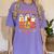 Insurance Boo Crew Halloween Spooky Costume Teacher Women's Comfort Colors T-Shirt Violet
