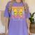 Interventionist Teacher Groovy Coquette Bow Back To School Women's Comfort Colors T-Shirt Violet