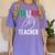 Italian Teacher Italy Italia Back To School First Day Women's Comfort Colors T-Shirt Violet Italian Teacher Italy Italia Back To School First Day Women's Comfort Colors T-Shirt Violet