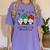 It's Fine We'Re Fine Gnome Pre-K Teacher Christmas Light For Men Women Women's Comfort Colors T-Shirt Violet