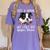 Just a Woman Who Loves Her Boston Terrier Cute Dog Mom Women's Comfort Colors T-Shirt Violet