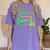 Kids My Nonna Loves Me Dinosaur Grandson Women's Comfort Colors T-Shirt Violet