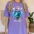 Be Kind Dolphin Autism Awareness Back To School Teacher Men Women Kids Women's Comfort Colors T-Shirt Violet