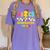 Kindergarten ABCD Rocks Teacher Student Back To School Women's Comfort Colors T-Shirt Violet