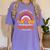Kindergarten Teacher Pumpkin Patch Cute Women's Comfort Colors T-Shirt Violet Kindergarten Teacher Pumpkin Patch Cute Women's Comfort Colors T-Shirt Violet