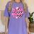 Kindergarten Teacher Women Checkered First Day Of School Women's Comfort Colors T-Shirt Violet Kindergarten Teacher Women Checkered First Day Of School Women's Comfort Colors T-Shirt Violet