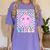 Kindergarten Vibes First Day Of School Kindergarten Teacher Women's Comfort Colors T-Shirt Violet