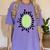 Kiwi Easy Costume Halloween Fruit Lover School Teacher Fun Women's Comfort Colors T-Shirt Violet