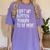 I Left My Boston Terrier To Be Here Women's Comfort Colors T-Shirt Violet